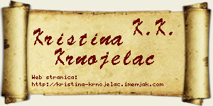 Kristina Krnojelac vizit kartica
